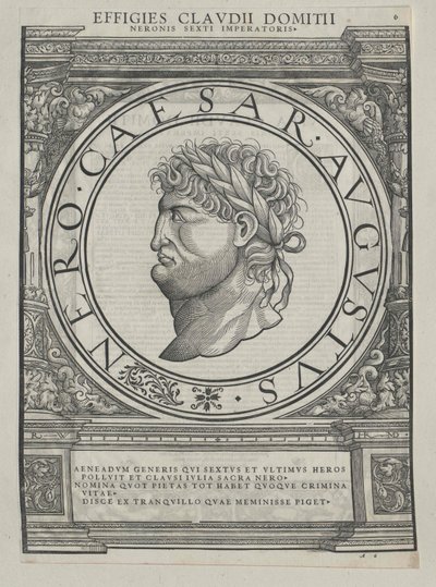 ローマ皇帝ネロ（プリント） 作： Rudolph Wyssenbach