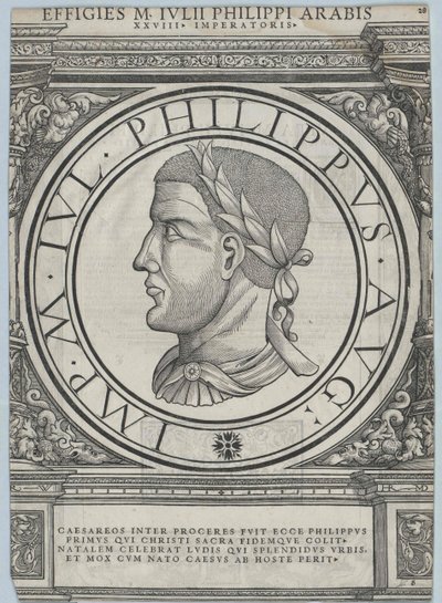 ローマ皇帝フィリップ・アラブ（印刷） 作： Rudolph Wyssenbach