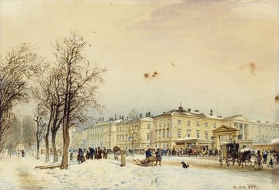 ウィーン北駅;ノルトバーンホフ、ウィーン、1852 作： Rudolf von Alt