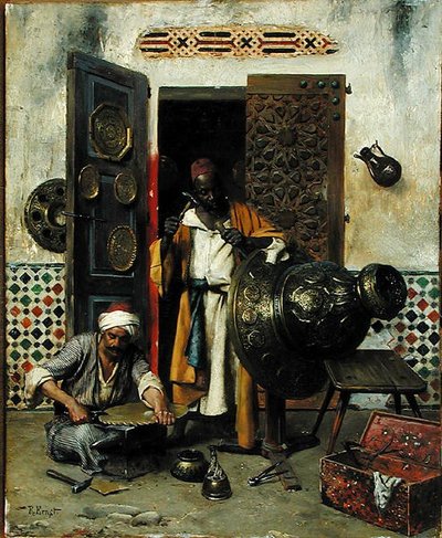 The Metal Worker, c.1888 (油彩・パネル) 作： Rudolphe Ernst