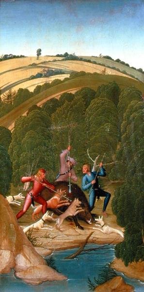 聖レオポルドの伝説の一場面 作： Rueland the Younger Frueauf