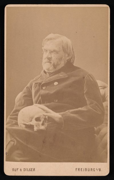 Alexander Ecker 1816-1887 の肖像画、1870 年代頃。 作： Ruf and Dilger