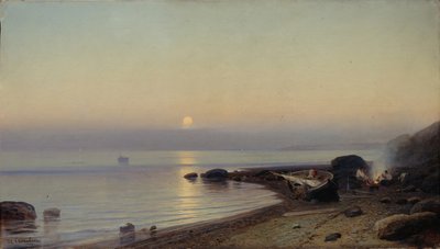 海岸にて、1882年 作： Rufim Gavrilovich Sudkovsky