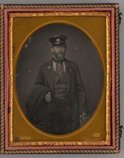 無題の男の肖像、1858年。 作： Rufus Anson