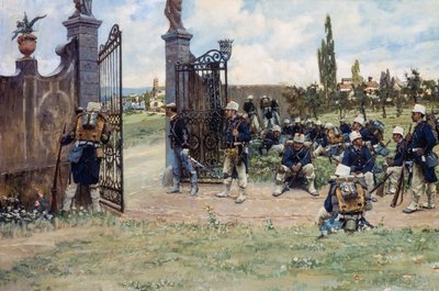 ルッジェーロ・パネライ（1862-1923）作、油彩・キャンバス、78x131 cm 作： Ruggero Panerai
