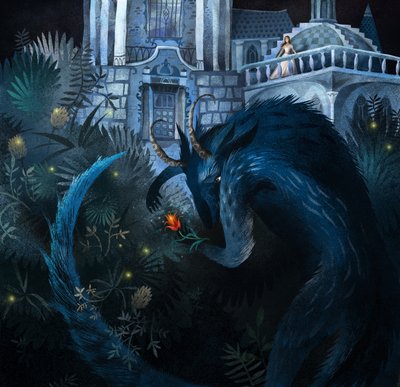 美女と野獣、2014（混合メディア） 作： Runa Anastasiya Rudaya