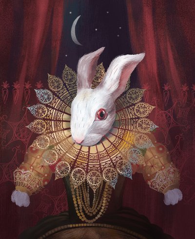 白のような月、2016、（ 作： Runa Anastasiya Rudaya