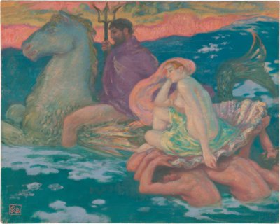 ポセイドンとアンフィトリテ 作： Rupert Bunny