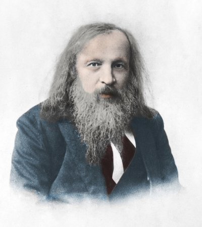 Dmitry Ivanovich Mendeleiev - ドミトリー・メンデレーエフ - (1834-1907) ロシアの化学者、発明家 作： Russian Photographer
