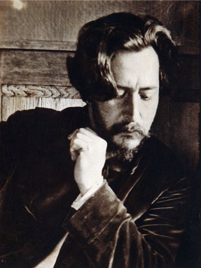 作家レオニード・ニコライエフ・アンドレーエフ（レオニード・アンドレーエフ）（1871-1919）の肖像、20世紀（写真） 作： Russian Photographer