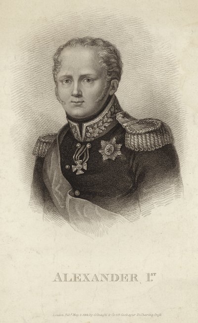 アレクサンドル1世-ロシア皇帝（1777-1825） 作： Russian School