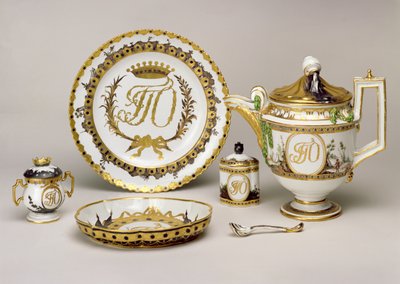 サンクトペテルブルク、1765年頃のインペリアルポーセリンファクトリーからのオルロフティーサービス（磁器）（74497も参照） 作： Russian School