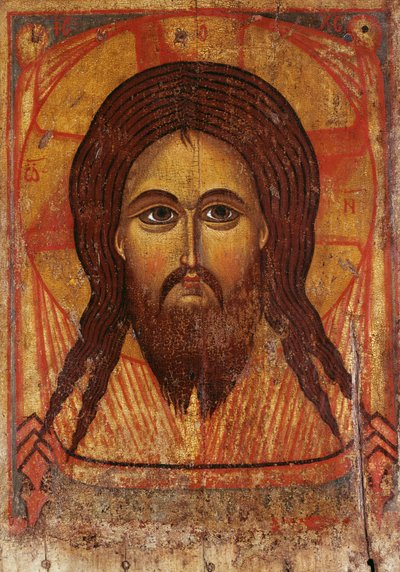 聖なる顔、1200-1250 作： Russian School