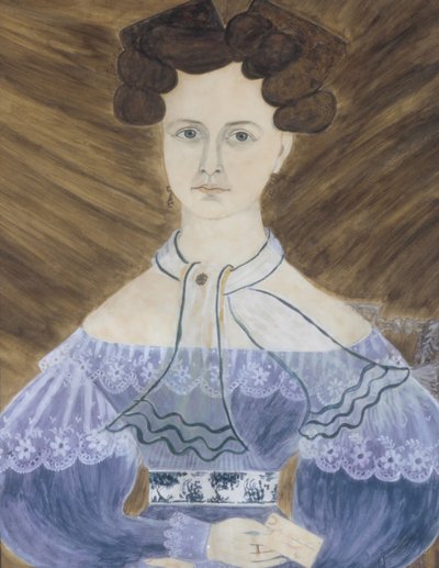 1832 年、マサチューセッツ州ローウェルのミス エメリン パーカー 作： Ruth Whittier Shute