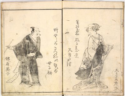舞台上の歌舞伎役者, 1784., 1784. 作： Ryukosai