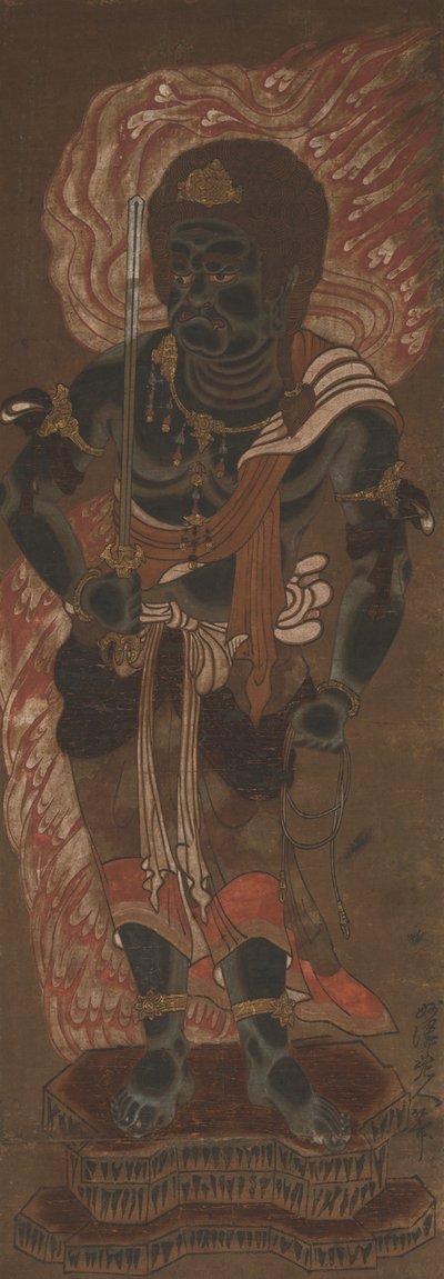 不動明王 14世紀 作： Ryushu Shutaku