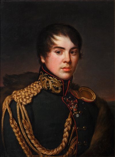 ウラジミール・ステパノヴィチ・アプラクシン伯爵の肖像 1796-1833年、1812年頃 作： S.S. Svintsov