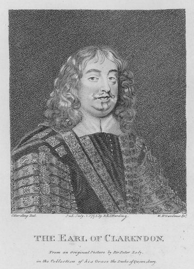 The Earl of Clarendon（クラレンドン伯爵）（エングレーヴィング 作： S. (after) Harding