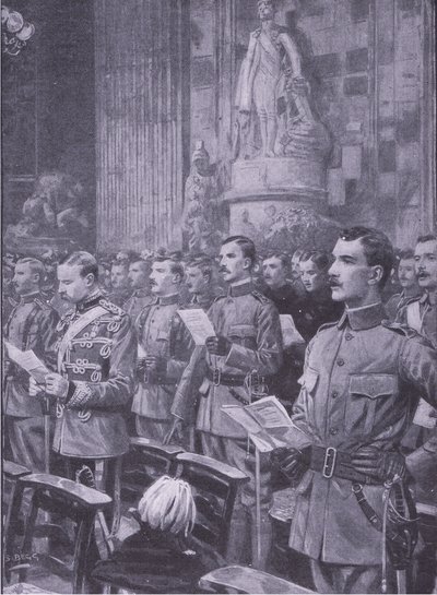 セントポールズでの都市帝国のボランティア、イラスト「After Pretoria：The Guerilla War、1902」 作： S. Begg