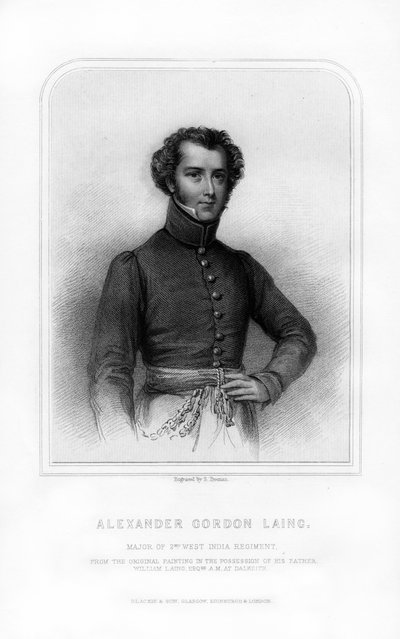 アレクサンダーゴードンレイン、スコットランドの探検家、1870年。 作： S. Freeman