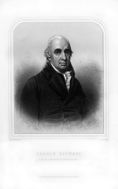 スコットランドの哲学者デュガルドスチュワート、1870年 作： S. Freeman