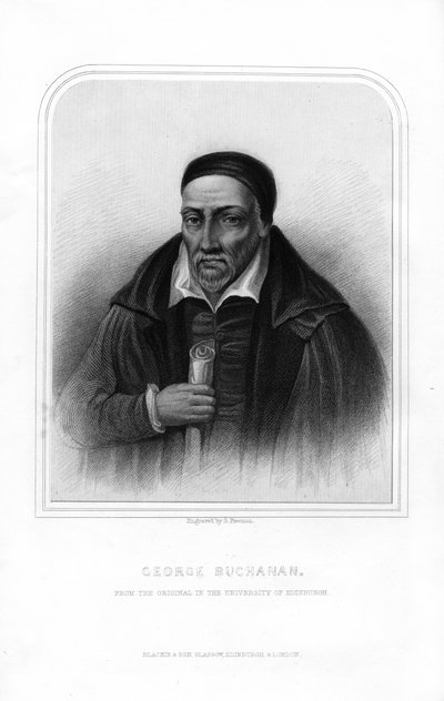 スコットランドの歴史家で人道主義の学者であるジョージブキャナン、1870年。 作： S. Freeman