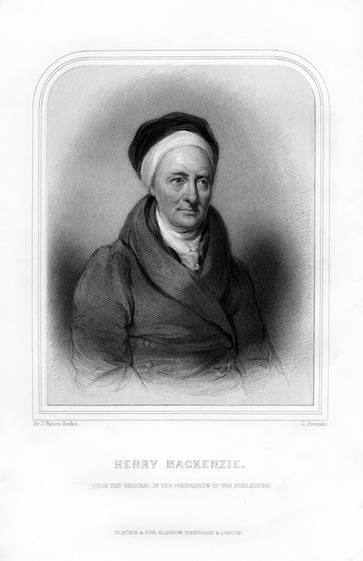 ヘンリーマッケンジー、スコットランドの小説家、その他の作家、1870年。 作： S. Freeman