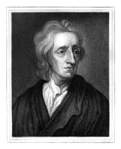 ジョンロック、イギリスの哲学者、1825年。 作： S. Freeman