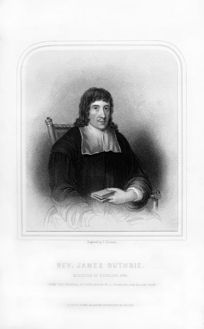 ジェームズガスリー牧師、スターリング大臣、1661年、1870年。 作： S. Freeman