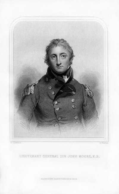 ジョンムーア卿、イギリスの兵士および将軍、1870年。 作： S. Freeman