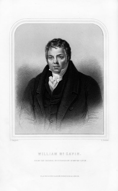 スコットランドの論争家、ウィリアムマクギャビン、1870年。 作： S. Freeman