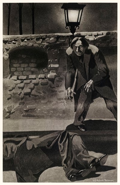 ロバート・ルイス・スティーブンソン(1850-1894)の「ジキル博士とハイド氏の奇妙な事件」からの引用です。 作： S. G. Hulme Beamam
