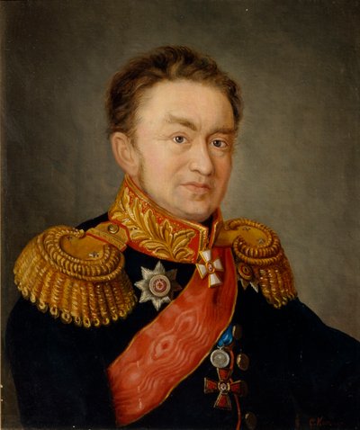 パヴェル・ニコラエヴィチ・チョグロコフの肖像 1772-1832、1820年代 作： S. Komenko