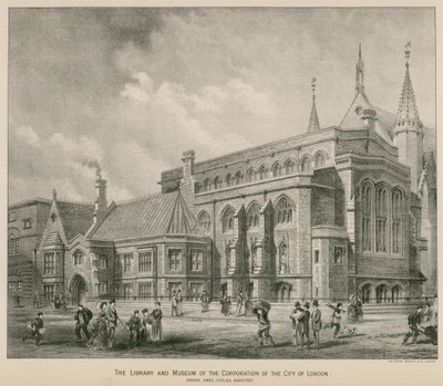 ロンドン市公社の図書館と博物館。ギルドホール 作： S. Rosenthal