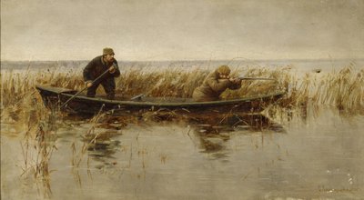 カモ狩り、19世紀後半 作： S. Silvanovich