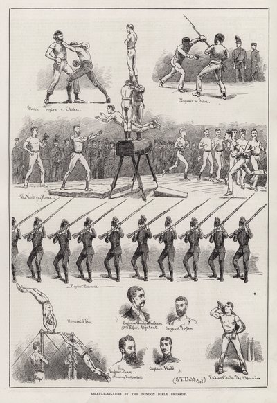 ロンドンライフル旅団によるアサルト・アット・アームズ（彫刻） 作： S. T. Dadd