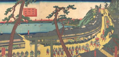 ヴィエｗ おｆ 神奈川 音 テェ 都会度 ロアｄ 都会度 神奈川 の 処刑、 か。 １８６２ー６３。。 作： Sadahide Utagawa