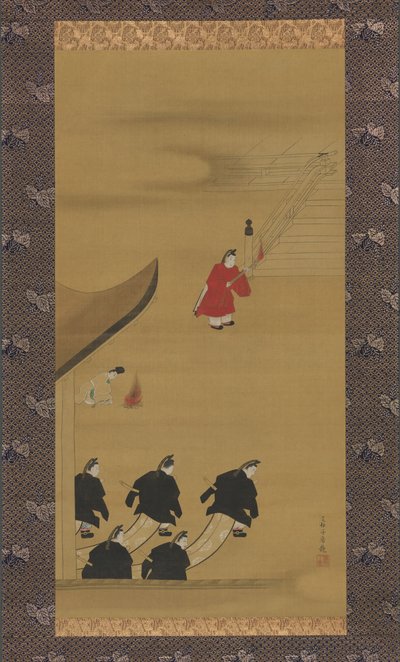 12ヶ月の月波絵、1790年代後半の活動。 作： Sakai Hoitsu