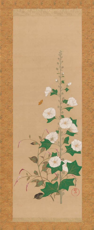 19世紀初頭の葵と王子様-羽の花。 作： Sakai Oho