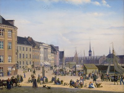 コペンハーゲンの市場、Højbro Plads 作： Sally Henriques
