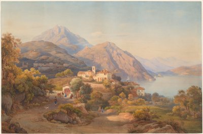 マッジョーレ湖での夏の夜 作： Salomon Corrodi
