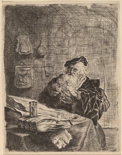 ペンナイフを持つ男 作： Salomon Koninck