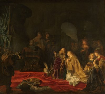 ソロモン王の偶像礼拝 作： Salomon Koninck