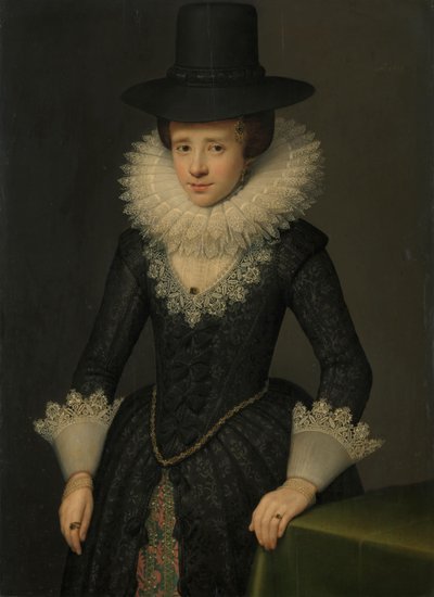 Anna Boudaen Courten (1599-1622) の肖像 作： Salomon Mesdach (attributed to)