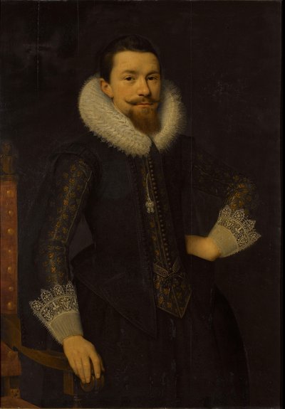 ピーター・ブーデン・コーテンの肖像 (1594-1668) 作： Salomon Mesdach (attributed to)