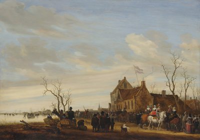 うなぎの絵、1650 年代初頭。 作： Salomon Ruysdael