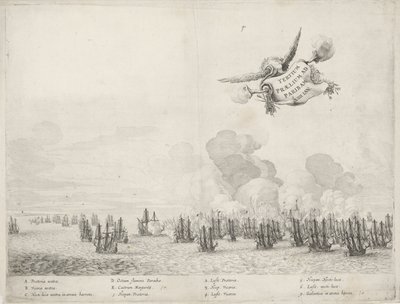 パライバでのポルトガル艦隊との 3 回目の交戦、1640 年 作： Salomon Savery