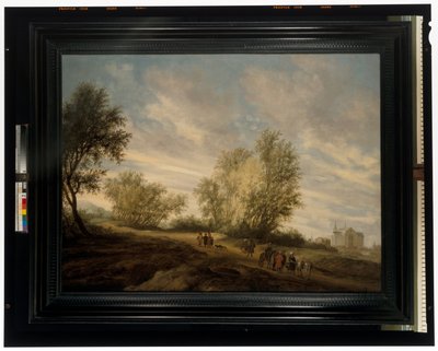 森の風景と井戸から救い出されたヨセフ 作： Salomon van Ruisdael or Ruysdael