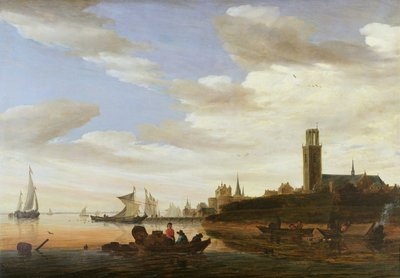 ハールレム、1667 作： Salomon van Ruisdael or Ruysdael