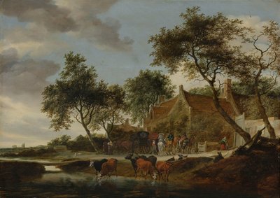 水やり場 作： Salomon van Ruysdael